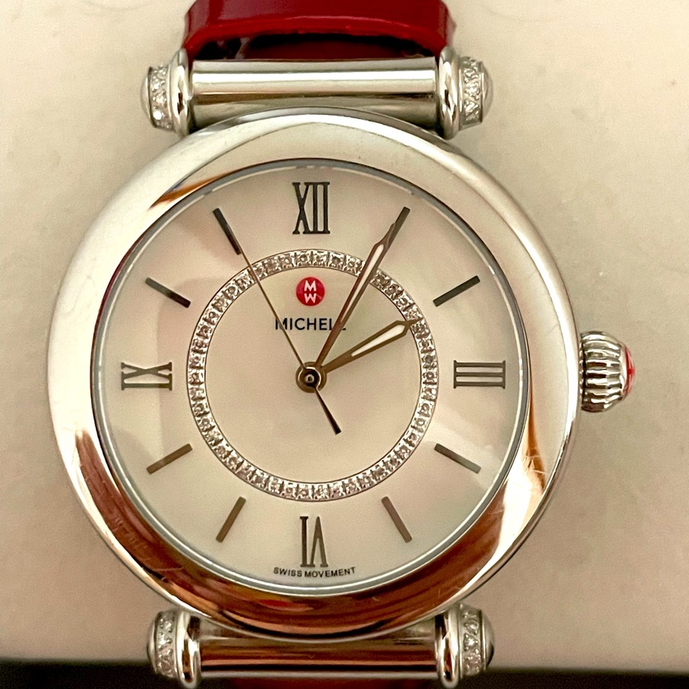Michele Diamond-Accent Watch - Like New!